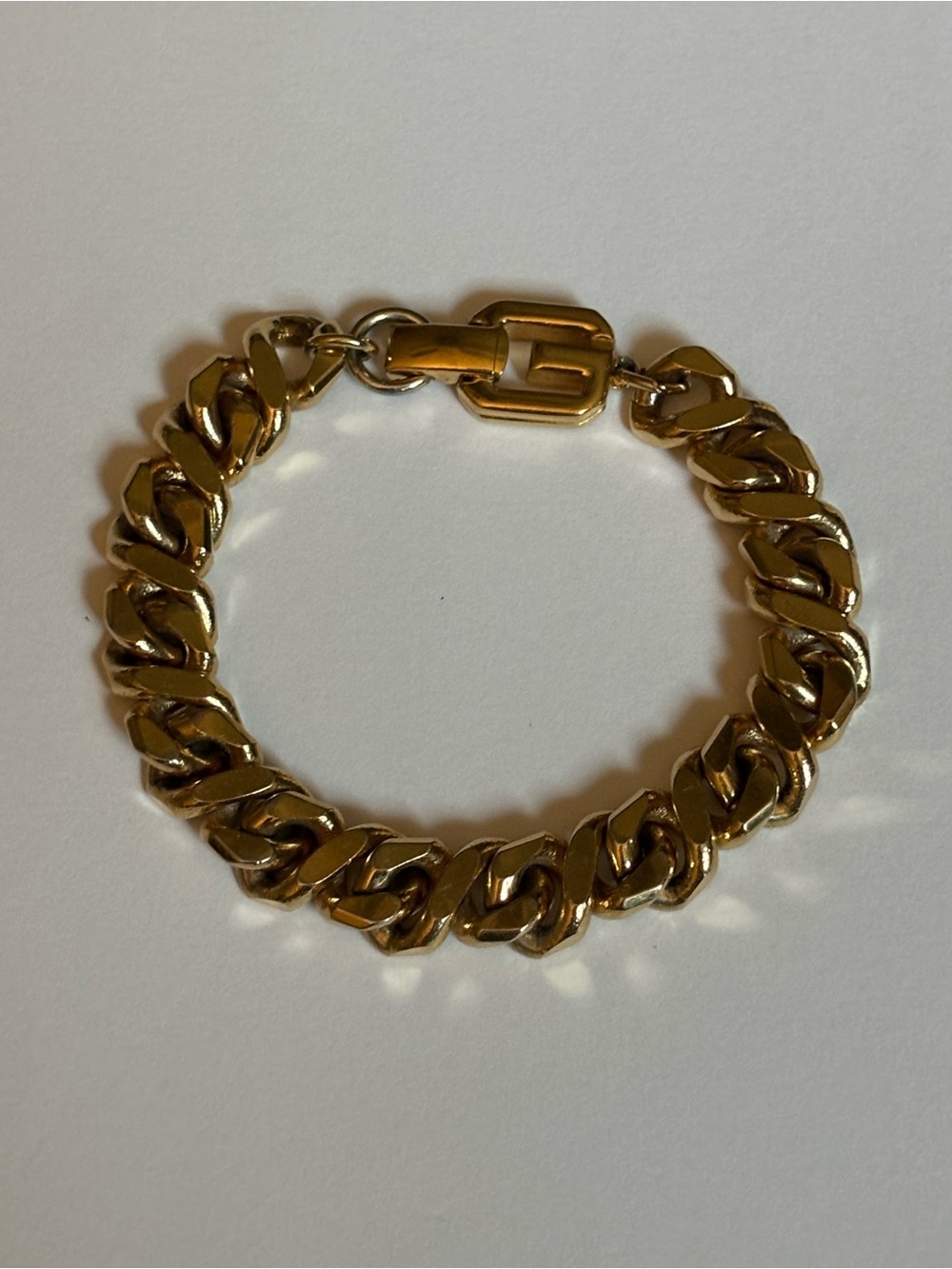 Givenchy Chunky Gold tone Chain Bracelet